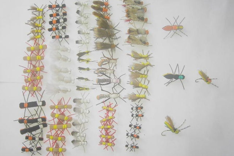 100 Assorted Foam fly fishing flies