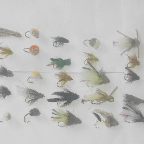 25 assorted muddlers fishing flies