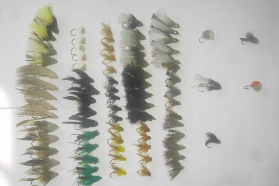 100 assorted muddlers fishing flies