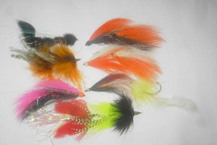 75 assorted tandem pike flies