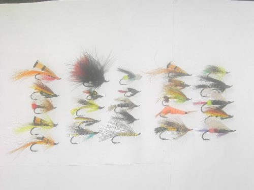 25 Assorted Salmon Fly Fishing Flies for sale