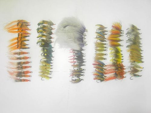 75 Assorted Salmon Fishing Flies for sale