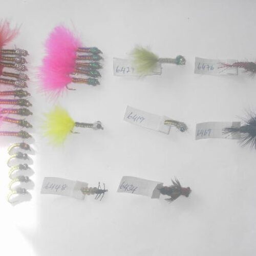 50 Assorted woven fly fishing flies