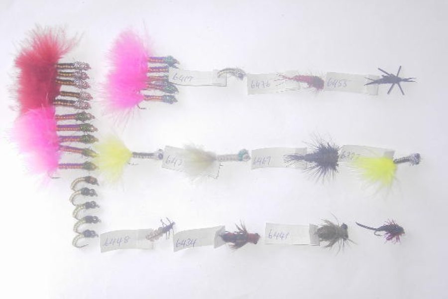 75 Assorted woven fly fishing flies