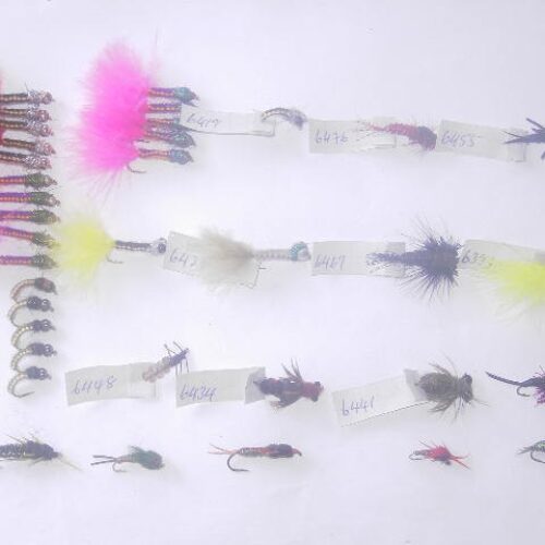 100 Assorted wooven fly fishing flies