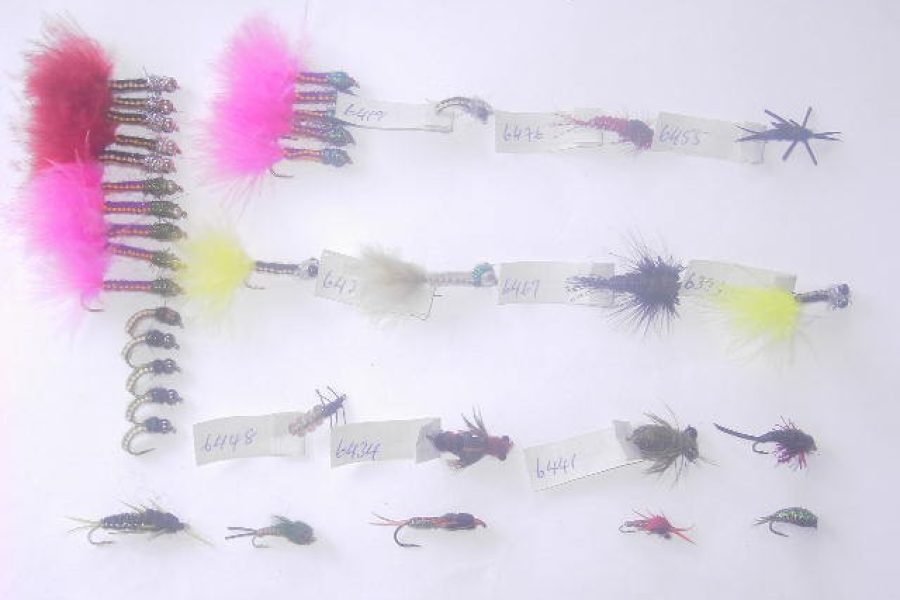 100 Assorted woven fly fishing flies