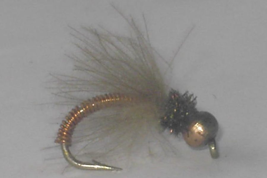 Beadhead Metallic Caddis Copper Nymph