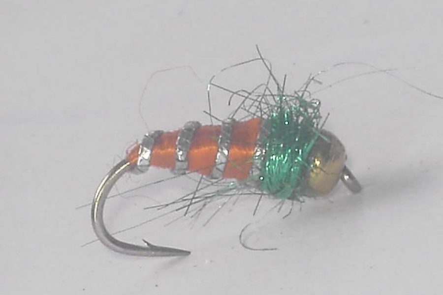 Orange Beadhead Heavy Nymph