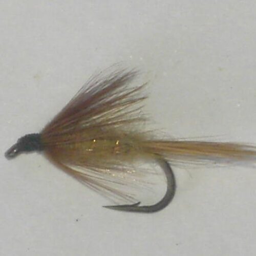 Brown tan spider wet fly