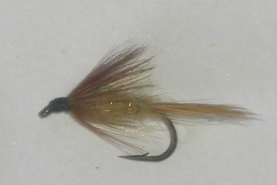 Brown tan spider wet fly