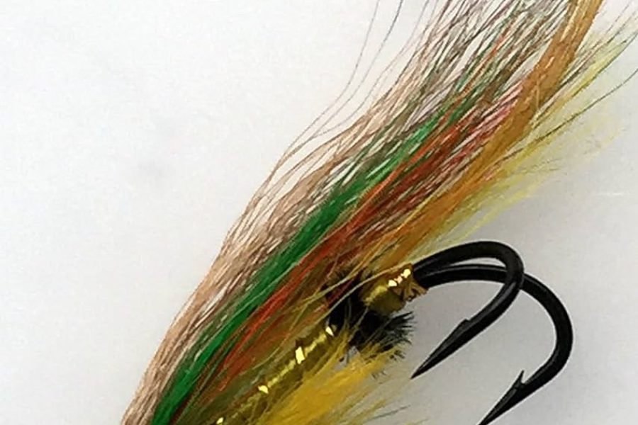 Green Highlander tube salmon fly