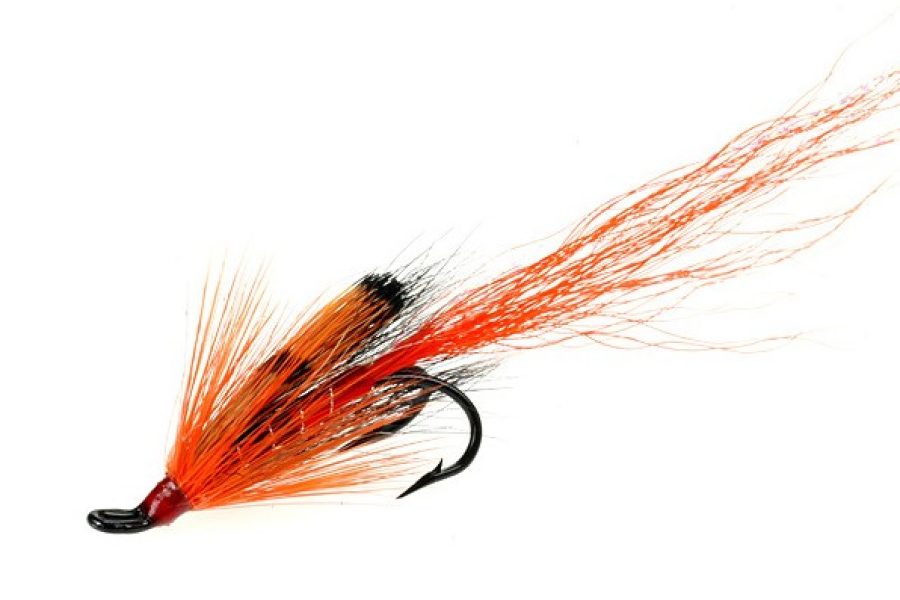 Ally’s Shrimp Orange Salmon Double fly