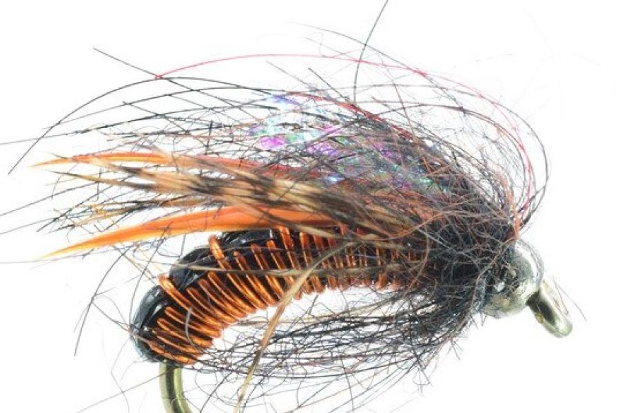 Amber Hot Wire scud Fly