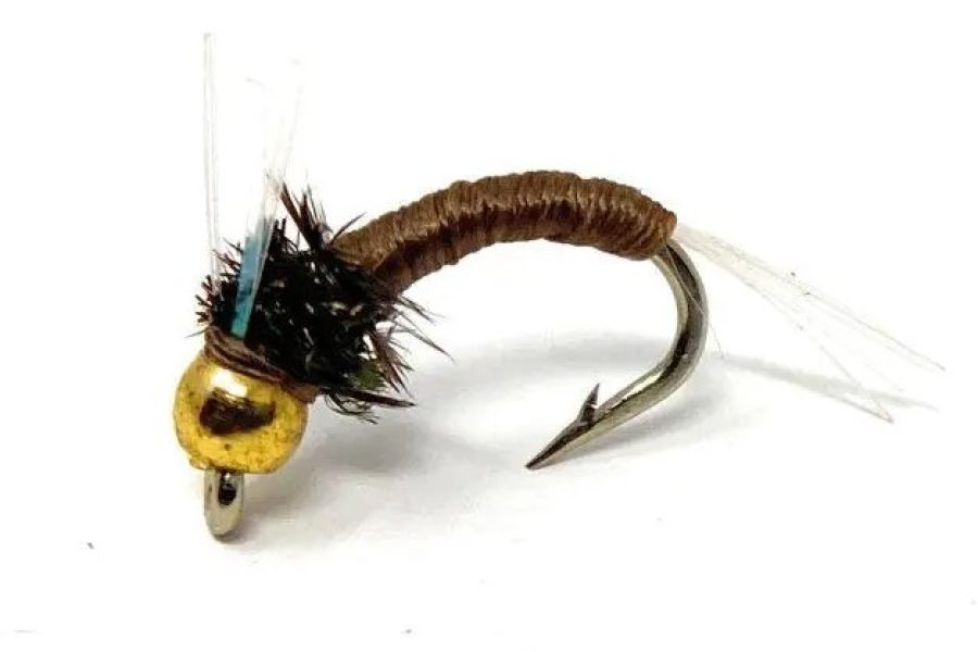 Beadhead WD 40 Black fishing fly