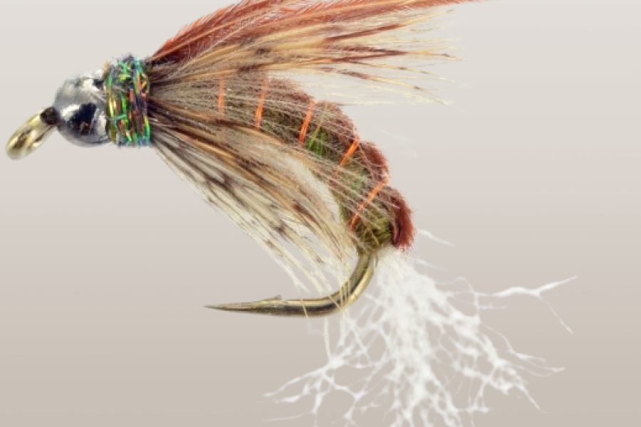 Bjorn’s Baddest Caddis Brown fly