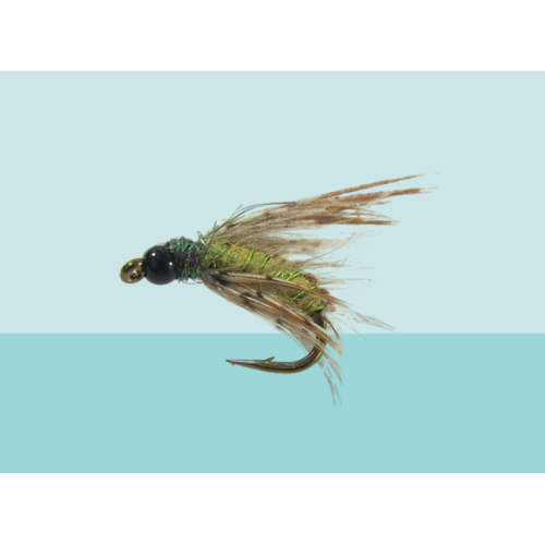 Bjorn's Baddest Caddis Olive nymph fly