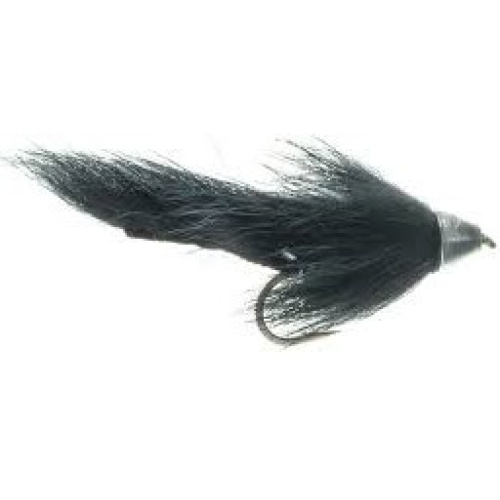 Black Slumpbuster zonker fishing fly pattern