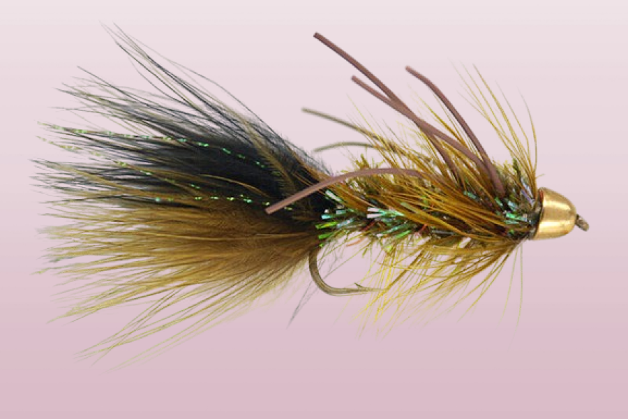 Burgin Bugger Olive Cone Head fly