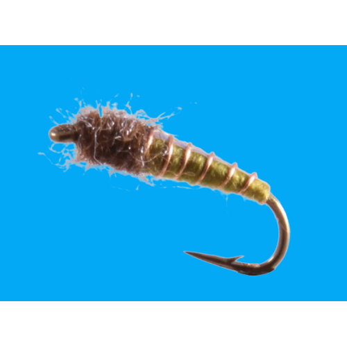 Caddis Pupa, Electric, Olive fly