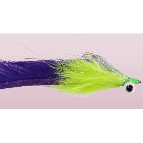 Chartreuse Bunny Strip Minnow fly