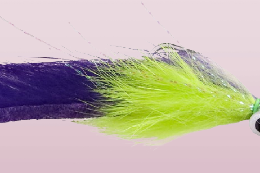 Chartreuse Bunny Strip Minnow fly