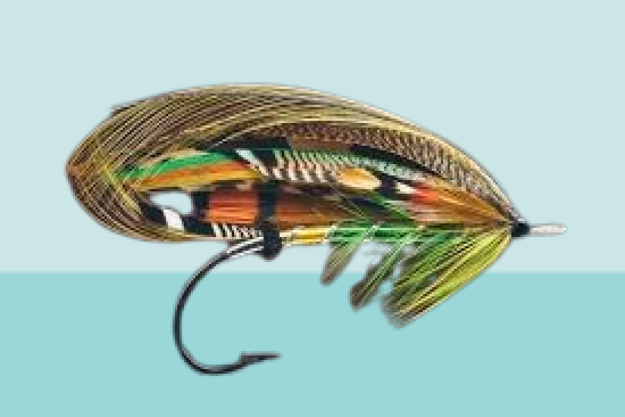 Golden Olive Irish Salmon Fly