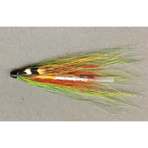 Green Highlander Copper Tube fishing Fly pattern