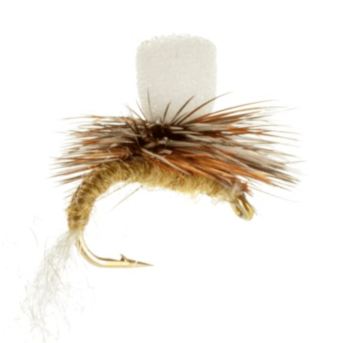 March Brown Foam Para Emerger dry fly