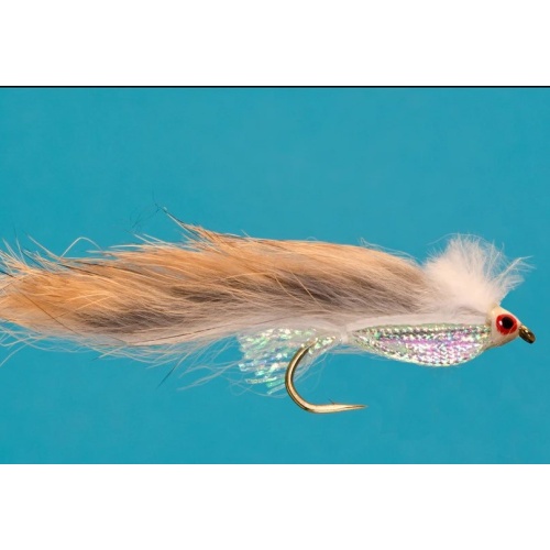 Natural-Pearl Zonker streamer fly