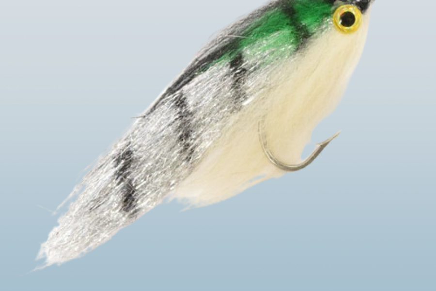 Silver Perch Pike Streamer fly