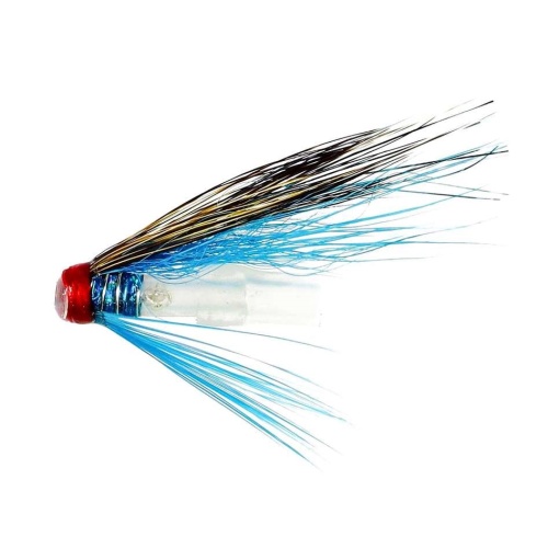 Squirrel And Blue Bottle Tube Salmon fishing Fly pattern