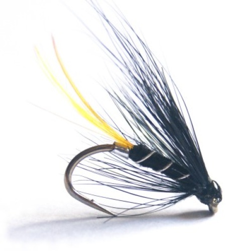 Stoat's Tail Salmon Single Hook Fishing fly pattern