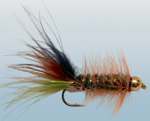 Thin Mint Streamer Tungsten Bead fly