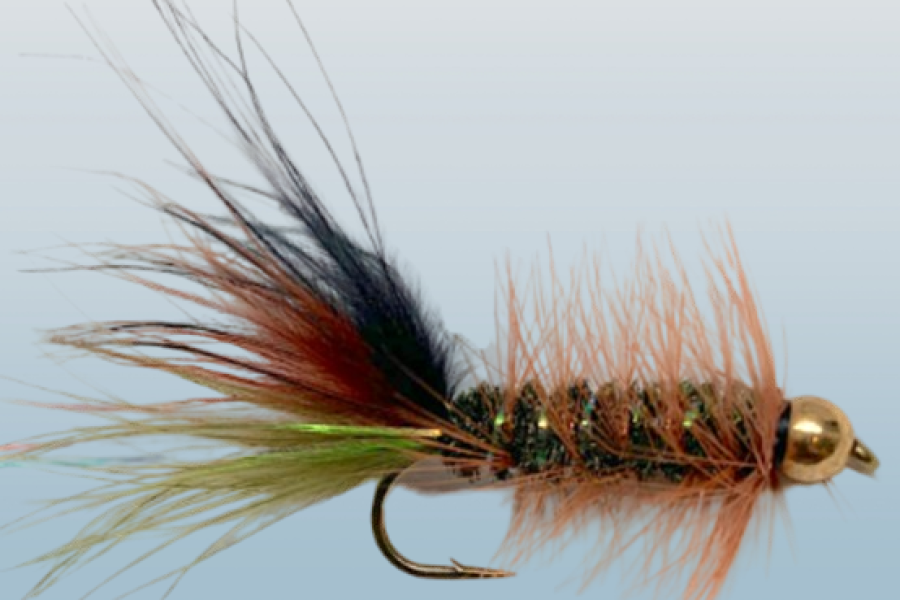 Thin Mint Streamer Tungsten Bead fly