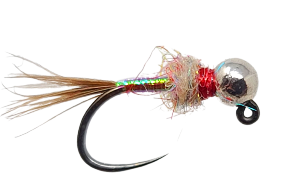 Tungsten Rainbow Warrior Jig fly