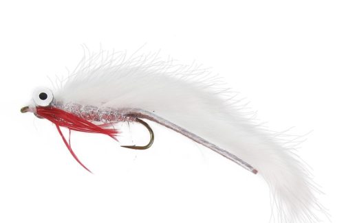 Zonker, Silver-White fishing fly