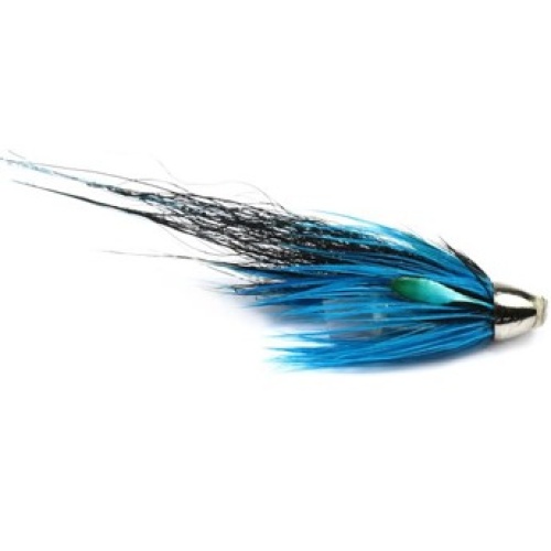 Blue Charm Crimp Mini Conehead Salmon Fly