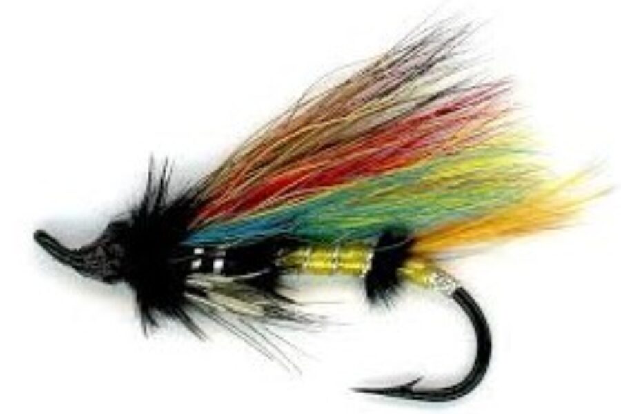 Jock Scott Single Hook Salmon Fly