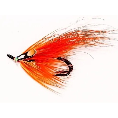 Orange Flamethrower Double Salmon Fly