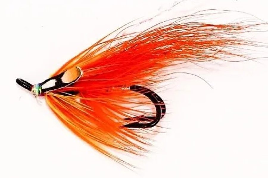 Orange Flamethrower Double Salmon Fly