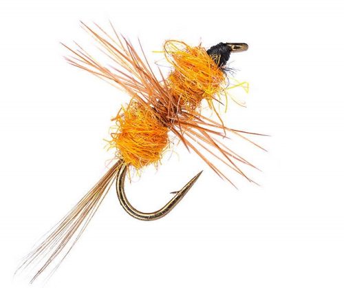 Orange Otter Fishing fly pattern