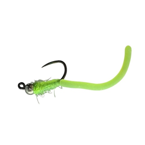 Squirmito, Chartreuse Fishing fly pattern