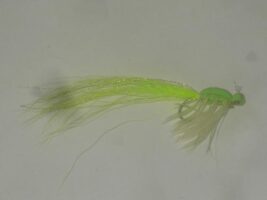 Gurgler Chartreuse Fly | Topwater Fly for Saltwater & Freshwater