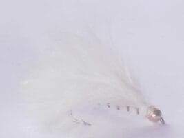 Beadhead Marabou Streamer White fly