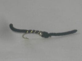 Black Beadhead San Juan Worm