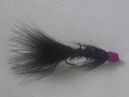 Leech Black Crystal Streamer Fly