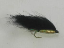 Black Zonker Pearl fly