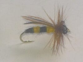 Yellow jacket dry fly