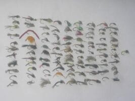 100 assorted nymph flies