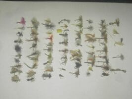 75 Assorted dry flies
